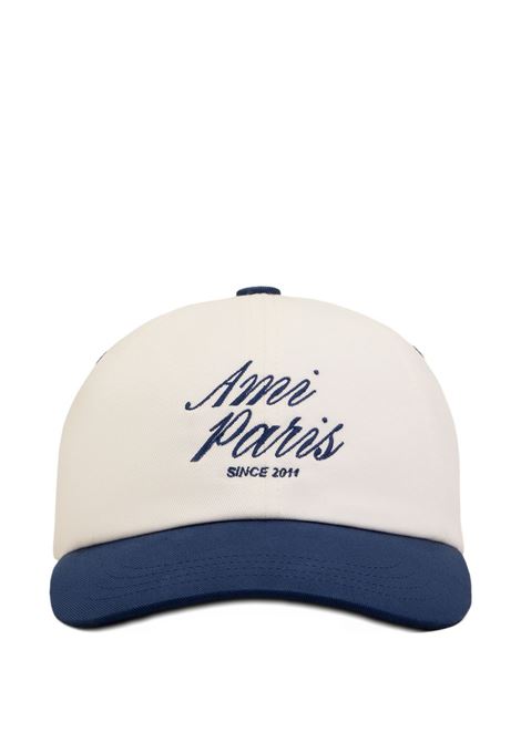 bicolor adc cap unisex blue and white AMI PARIS | UCP278.AW0041A042